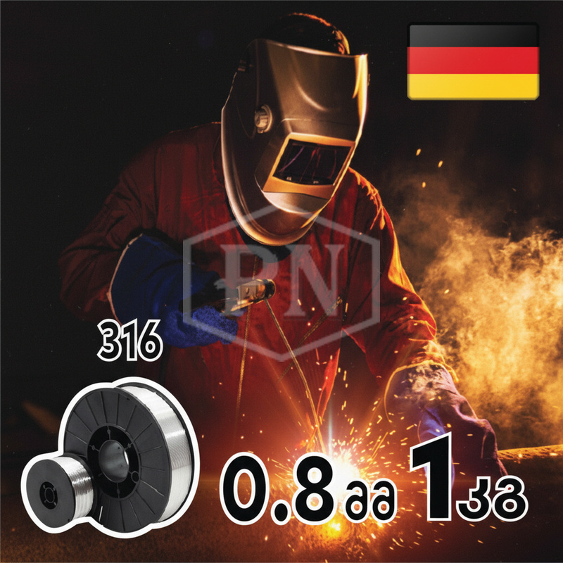 ER316L 0.8 მმ 1კგ უჟანგავი (ნერჯავეიკის) მართული MIG კემპის შესადუღებლ