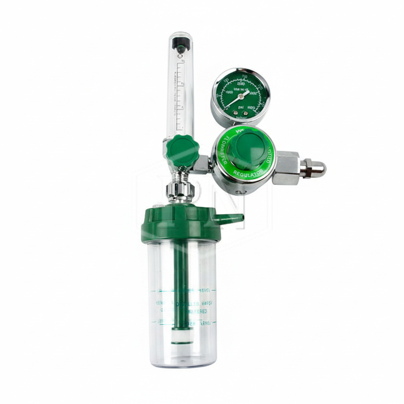 O2 სამედიცინო ჟანგბადის რედუქტორი ფლოუმეტრით